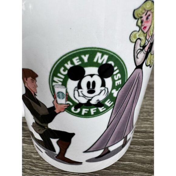 DISNEY Sleeping Beauty 10 Ounce FORGET THE KISS GIVE ME COFFEE Coffee Tea Cup Mu - Picture 5 of 7